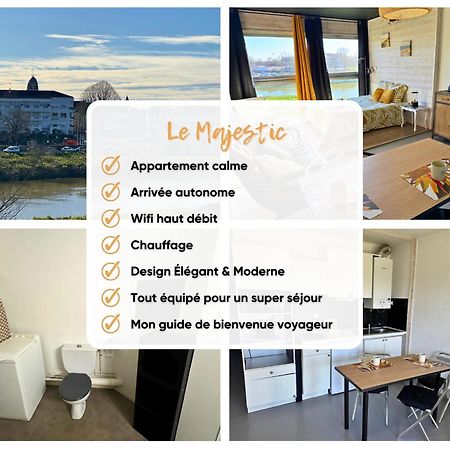 Majestic - Wifi - Parking - Vue Apartment Dax Luaran gambar