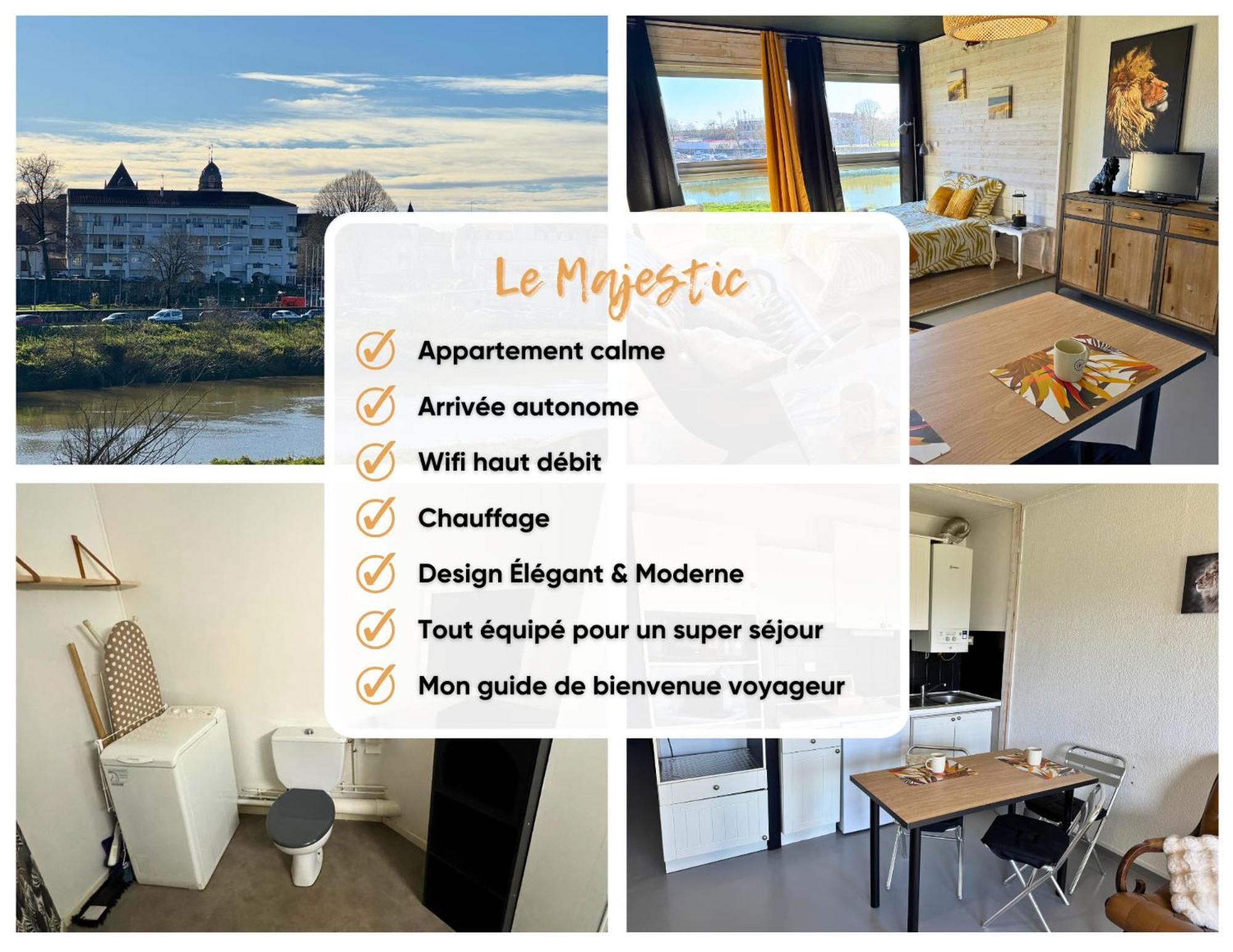 Majestic - Wifi - Parking - Vue Apartment Dax Luaran gambar